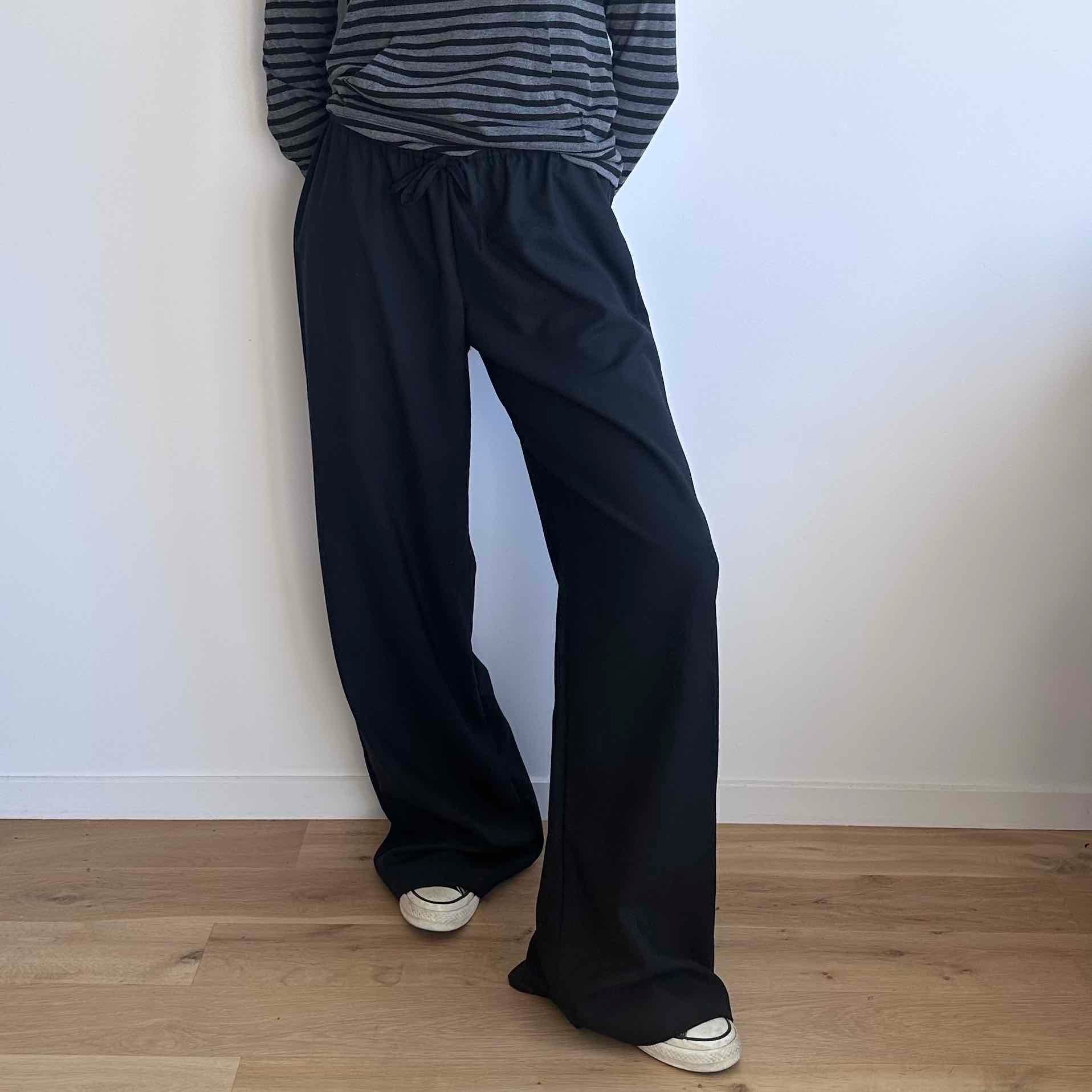 Winter Pant in Black Wool